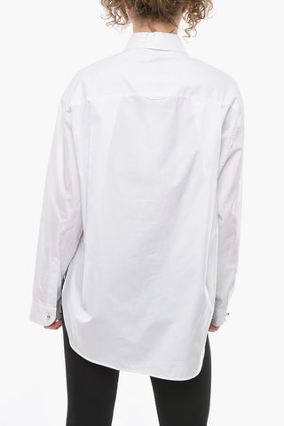 Breast-pocket Cotton Shirt with Spheric Buttons