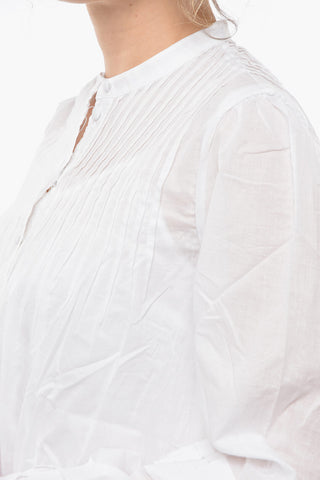 MICHAEL Blusa in Cotone con Plissettature