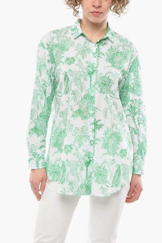 Camicia in Cotone a Fantasia