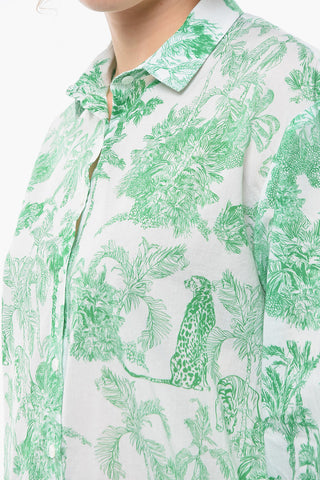 Camicia in Cotone a Fantasia
