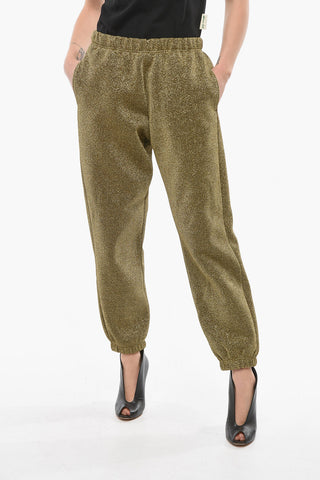 Lurex Joggers with Elasticated Waistband