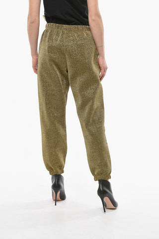 Lurex Joggers with Elasticated Waistband