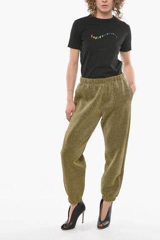 Lurex Joggers with Elasticated Waistband