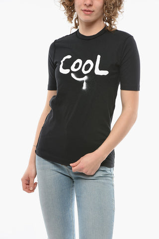 T-shirt Renny Fit con Stampa COOL Effetto Spray