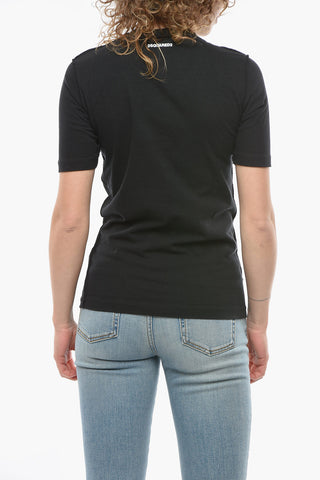 T-shirt Renny Fit con Stampa COOL Effetto Spray