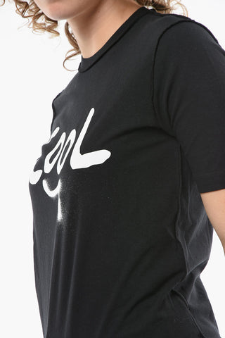 T-shirt Renny Fit con Stampa COOL Effetto Spray