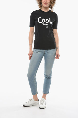 T-shirt Renny Fit con Stampa COOL Effetto Spray