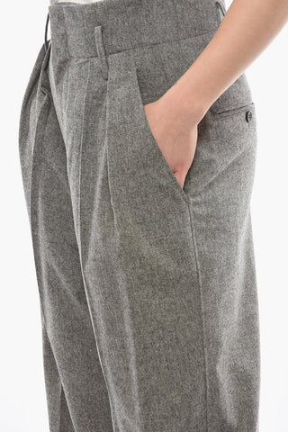 ETOILE Double Pleat NILAGA Super High-waisted Pants