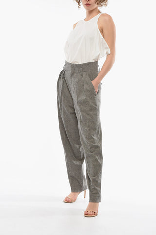 ETOILE Double Pleat NILAGA Super High-waisted Pants