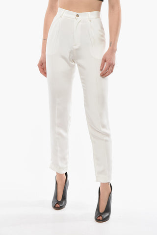 Pantaloni CAEN Sartoriali in Seta a Due Pinces