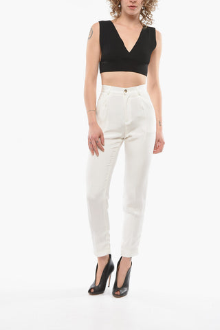 Pantaloni CAEN Sartoriali in Seta a Due Pinces