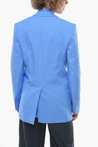 Sustainable Viscose Two-Button Blazer With Flap Pockets