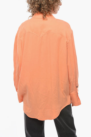 Oversized CHIOS Shirt with Double Breast-pocket