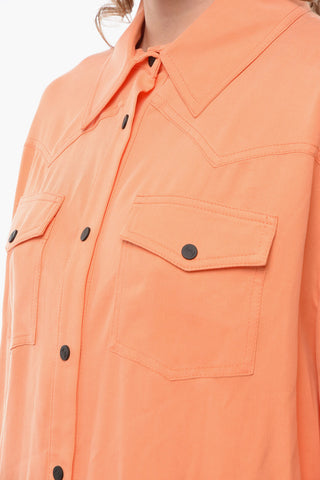Oversized CHIOS Shirt with Double Breast-pocket