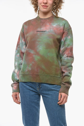 Felpa girocollo Cool Fit in Stampa Tye-dye