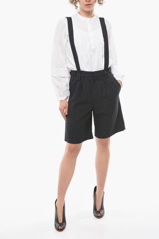 Shorts Gessati JOE con Bretelle