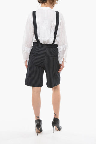 Shorts Gessati JOE con Bretelle