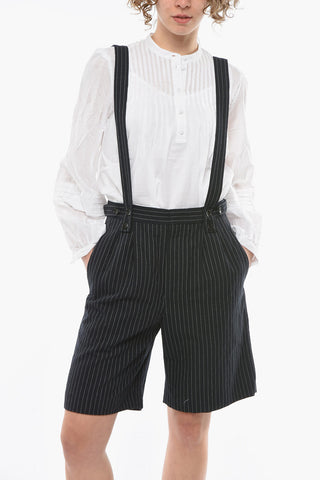 Shorts Gessati JOE con Bretelle
