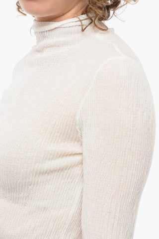 Long-sleeved Turtle-neck Top
