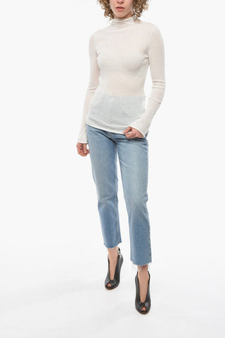 Long-sleeved Turtle-neck Top