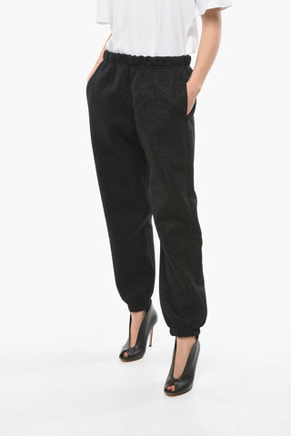 Lurex Joggers with Elasticated Waistband