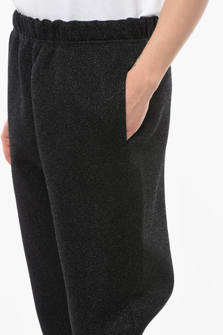 Lurex Joggers with Elasticated Waistband
