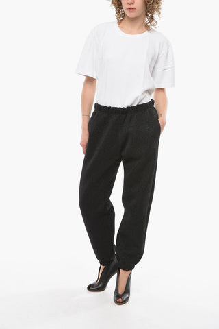 Lurex Joggers with Elasticated Waistband