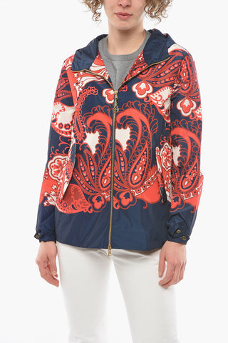 Patterned VICKY Lightweight Jacket with Hood