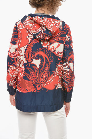 Patterned VICKY Lightweight Jacket with Hood