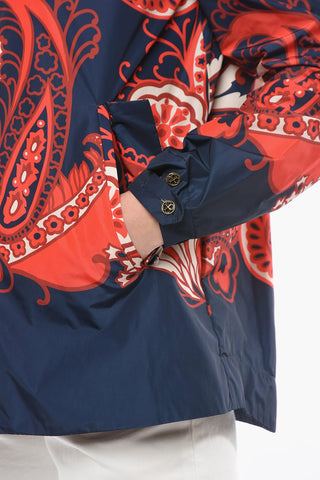 Patterned VICKY Lightweight Jacket with Hood