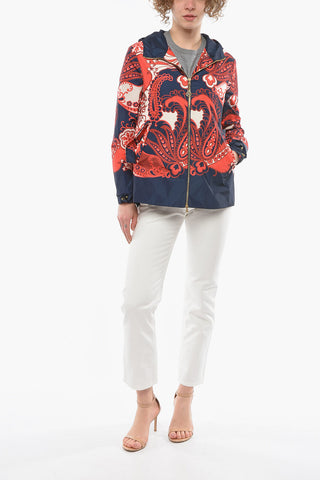 Patterned VICKY Lightweight Jacket with Hood