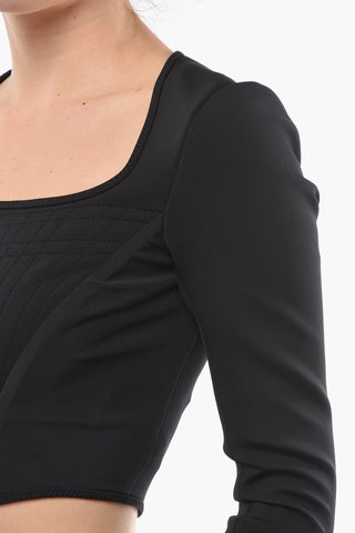 Long Sleeve Corset Top