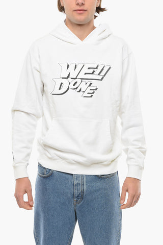 Polished Logo Fitted Hoodie