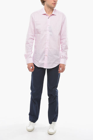 Camicia a Righe Awning con Collo Francese