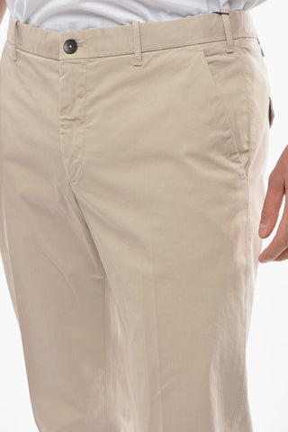 5 Pockets Stretch Cotton Slim Fit Pants