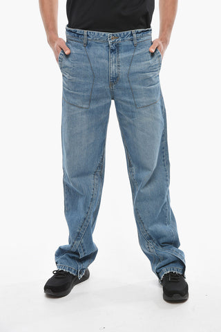 Visible Stitching Regular Fit Jeans 24cm