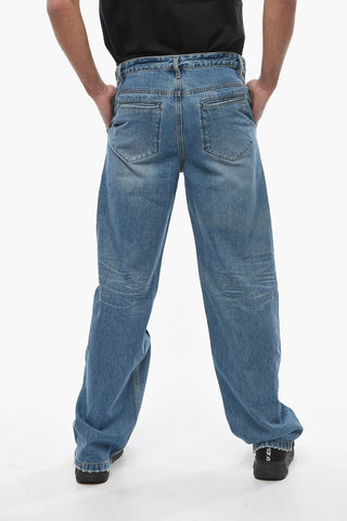 Visible Stitching Regular Fit Jeans 24cm