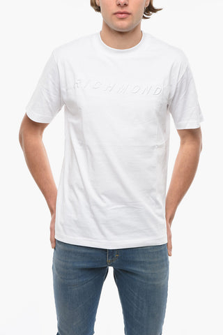 Crew-Neck FROLA T-shirt with Embossed Logo