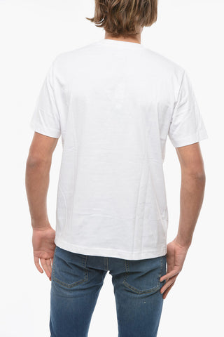 Crew-Neck FROLA T-shirt with Embossed Logo