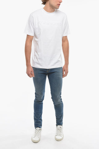 Crew-Neck FROLA T-shirt with Embossed Logo