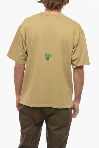 FRESH AIR Contrasting Printed Crew-neck T-Shirt