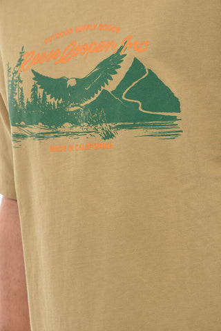 FRESH AIR Contrasting Printed Crew-neck T-Shirt