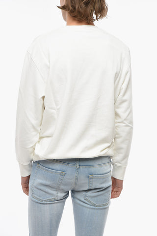 Lettering Printed TENNIS CLUB Crew-Neck Sweatshirt