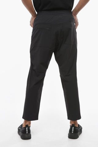Rip Stop Checked Nylon Stretch Cargo Pants