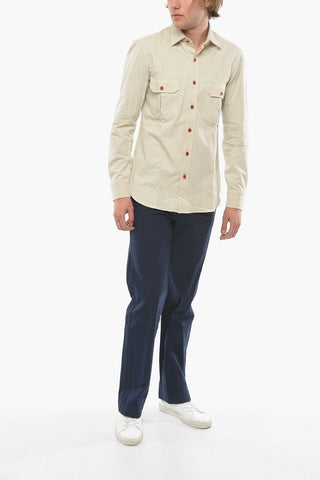 Camicia in Cotone con Doppio Taschino