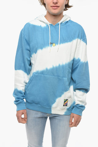 SMILEY Fleeced Cotton Shaded Hoodie