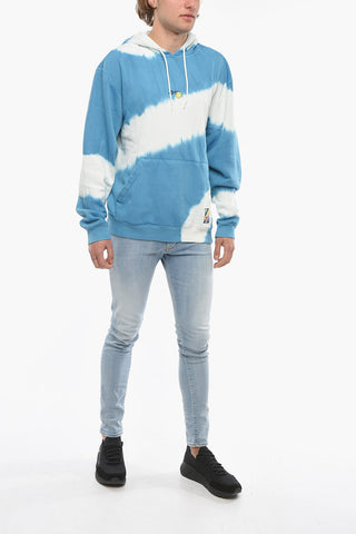 SMILEY Fleeced Cotton Shaded Hoodie