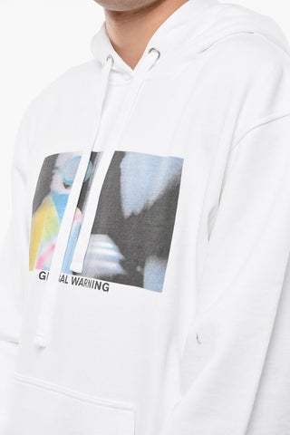 Front Printed Brushed Cotton GLOBAL WARNING Hoodie