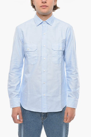 Cotton Shirt with Double Breast Pocket