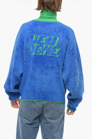 Half Zip Velour Sweatshirt